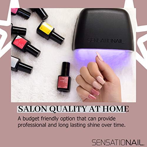 SensatioNail LED Nail Lamp for Gel Polish – Safe and Easy to Use Automatic Nail Polish Curing Lamp – Ultra Portable Design – Ideal for Manicures and Pedicures
