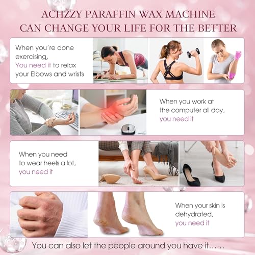 Natural Paraffin Wax Refills, 6 Pack Paraffin Wax Blocks of Unscented for Paraffin Bath, Paraffin Wax for Hand and Feet for Deep Hydration, Moisturizing and Nourish (Unscented)