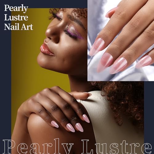 FANDAMEI Press on Nails, 24 Colors 576PCS Press on Nails Almond, Matte Glossy Press on Nails Short Almond, Glitter Fake Nails, Press on Nails French Tip Natural, Press on Nails for Nail Art