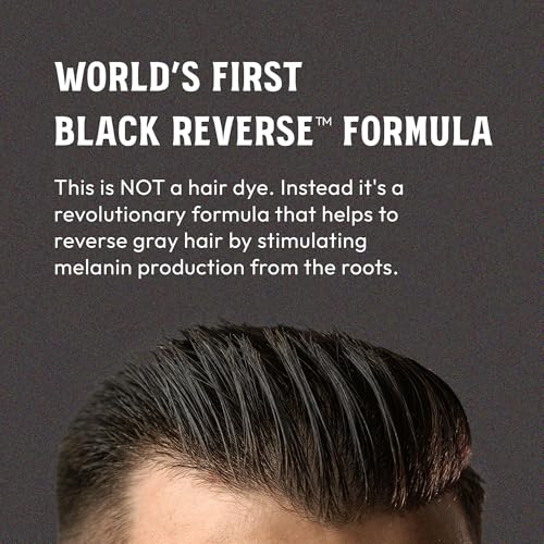 MARO17 Black+ Shampoo - Mens Shampoo for Gray Hair Reversal - Sulfate Free + DHT Blocker, Royal Jelly & Collagen for Thicker, Darker Hair - Protects Follicles, Promotes Growth, & Prevents Greying