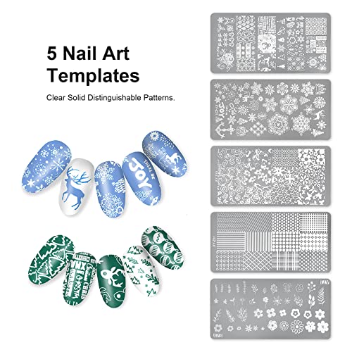 Nail Art Stamper Clear Silicone Nails Stamping Jelly with Scraper Transparent Visible Body DIY Manicure Nail Art Tool A