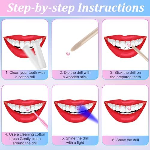 Sosation 377 Pieces Tooth Gem for Teeth Jewelry Kit DIY Fashionable Artificial Crystal Reflective Tooth for birthday Party, Cool Style