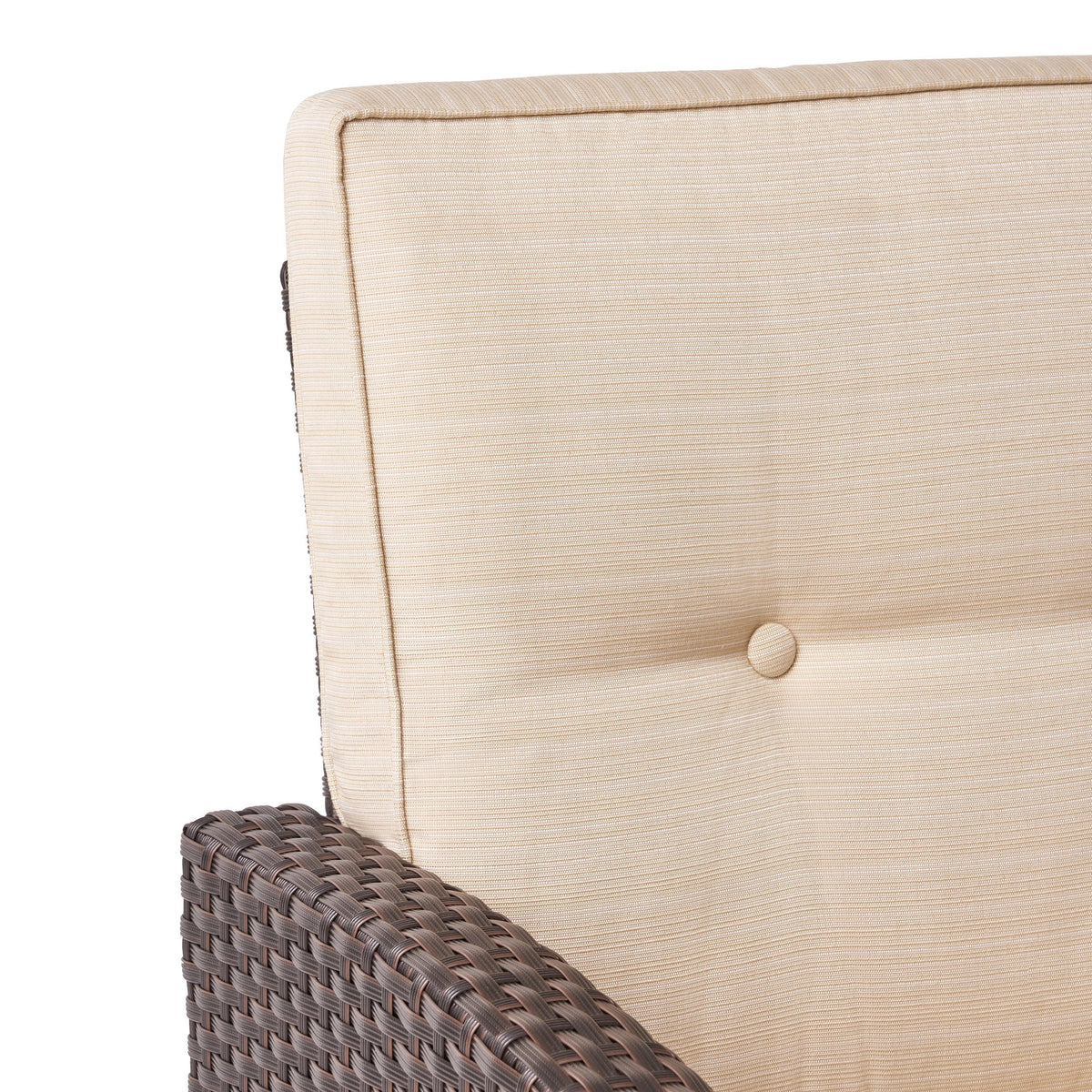 BARONAGE Outdoor Rope and Steel Club Chairs, MARTA 3 SEATER Brown