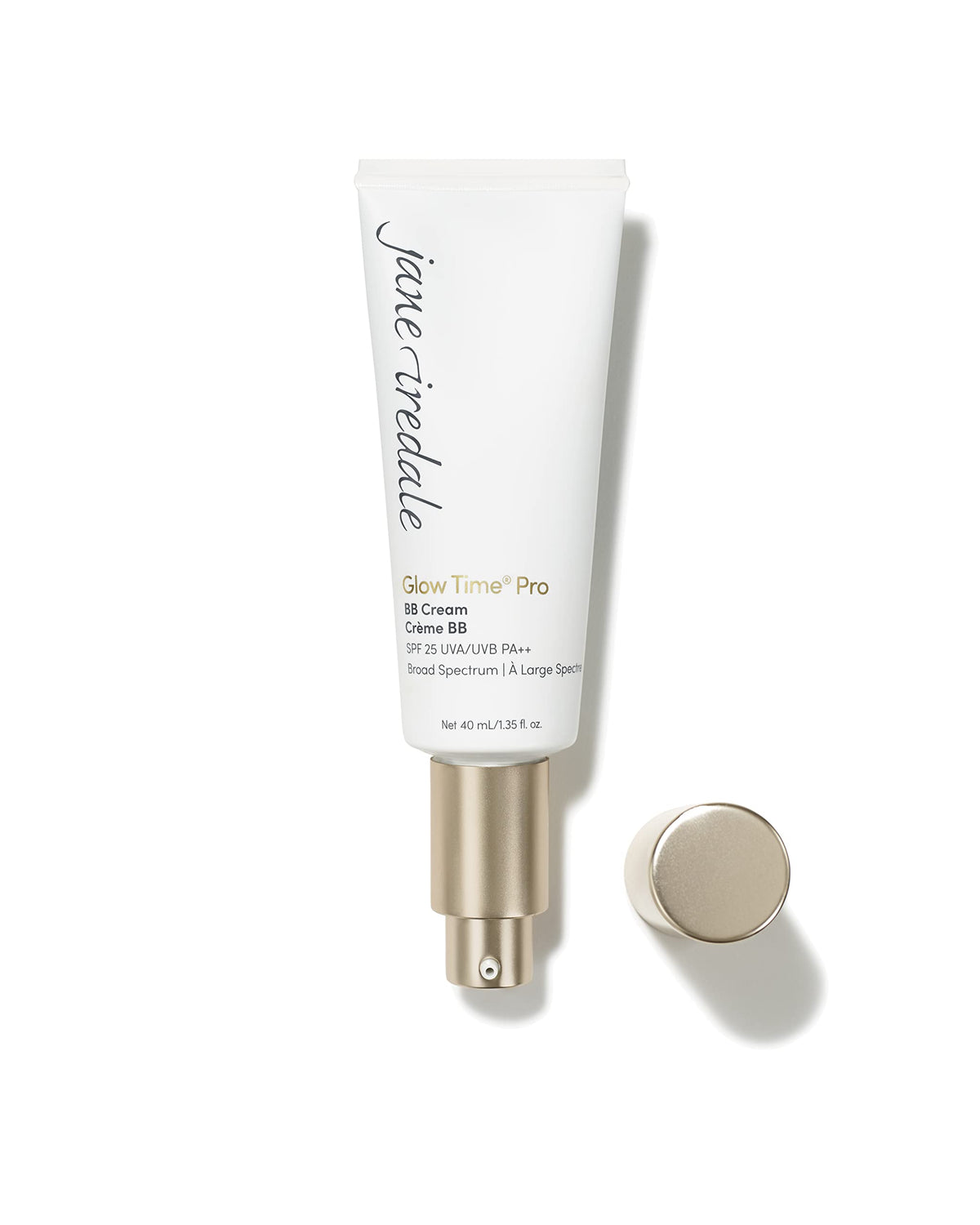 jane iredale Glow Time Pro BB Cream | Weightless Blemish Concealer | SPF 25 Broad Spectrum Sun Protection | Medium Dark with Neutral Peach/Gold Undertones