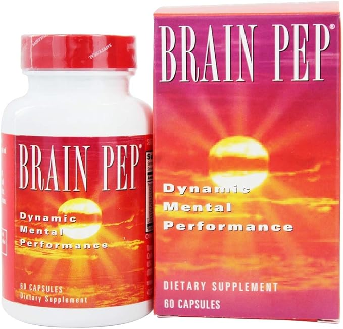 Natural Balance Brain Pep | Brain Function Supplement with Ginkgo Biloba, Kola Nut | Helps Support Improved Memory, Focus & Mental Clarity | 60 Capsules