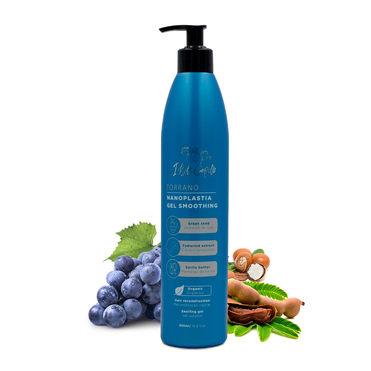 Torrano Gel Keratin Hair Treatment Straightening in 1 Step, Formaldehyde Free-Nanoplastia Para Alisar Cabello, Keratina Organica Sin Formol Para Alisar el Pelo - Nano Keratin, 16.9Fl.oz (500ml)