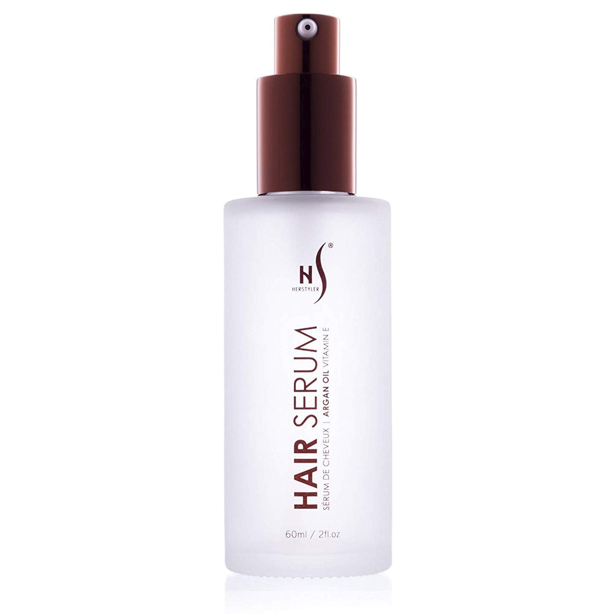 HerStyler Hair Repair Serum - Argan Oil Hair Serum for Frizzy and Damaged Hair - For Frizz, Styling and Shine - 2 Fl Oz - Pack of 1