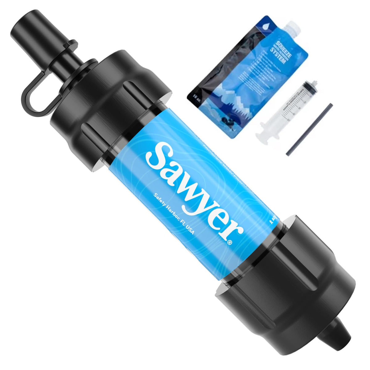 Sawyer Products Mini Water Filtration System + Permethrin Insect Repellent for Clothing, Gear & Tents, 24-Ounce + Premium Insect Repellent with 20% Picaridin, Pump Spray, 4-Ounce
