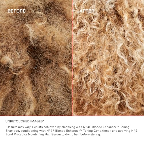 Olaplex Nº.5P Blonde Enhancer Purple Toning Conditioner, Repairs, Hydrates, & Brightens All Blonde, Lightened, & Grey Hair, 1 Liter