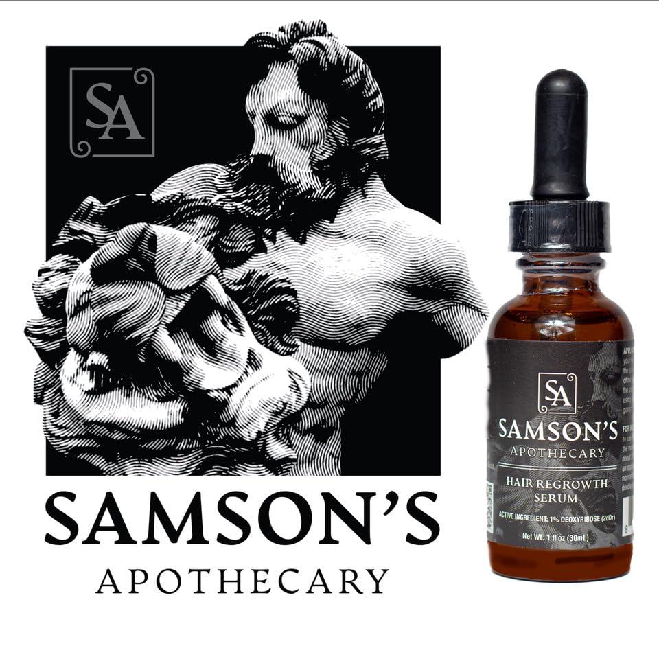 Samson's Hair Regrowth Serum (Deoxyribose (2dDr) 1% formula) (30mL)