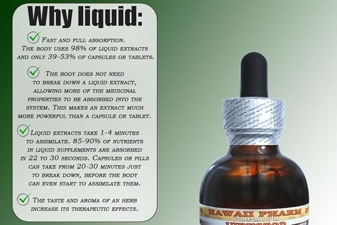 Garlic Alcohol-Free Liquid Extract, Organic Garlic (Allium sativum) Dried Powder Glycerite Hawaii Pharm Natural Herbal Supplement 2x32 oz Unfiltered