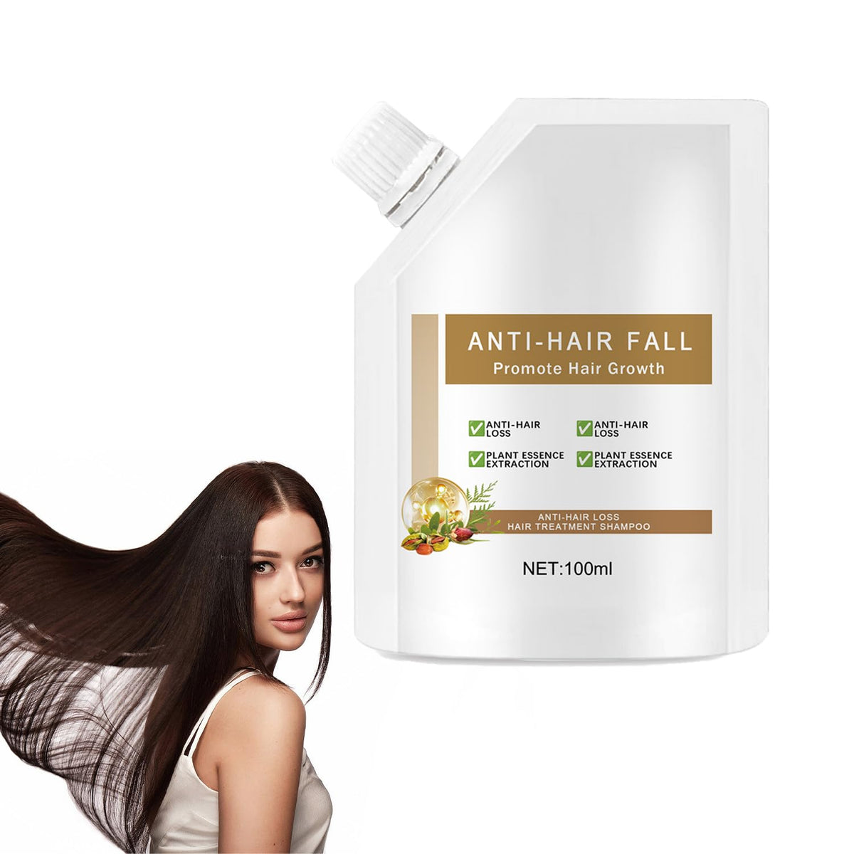 Anti Hair Loss Shampoo - Routine Shampoo for Women Hair Loss, Hair Fall Shampoo Promotes Hair Growth (1pcs)