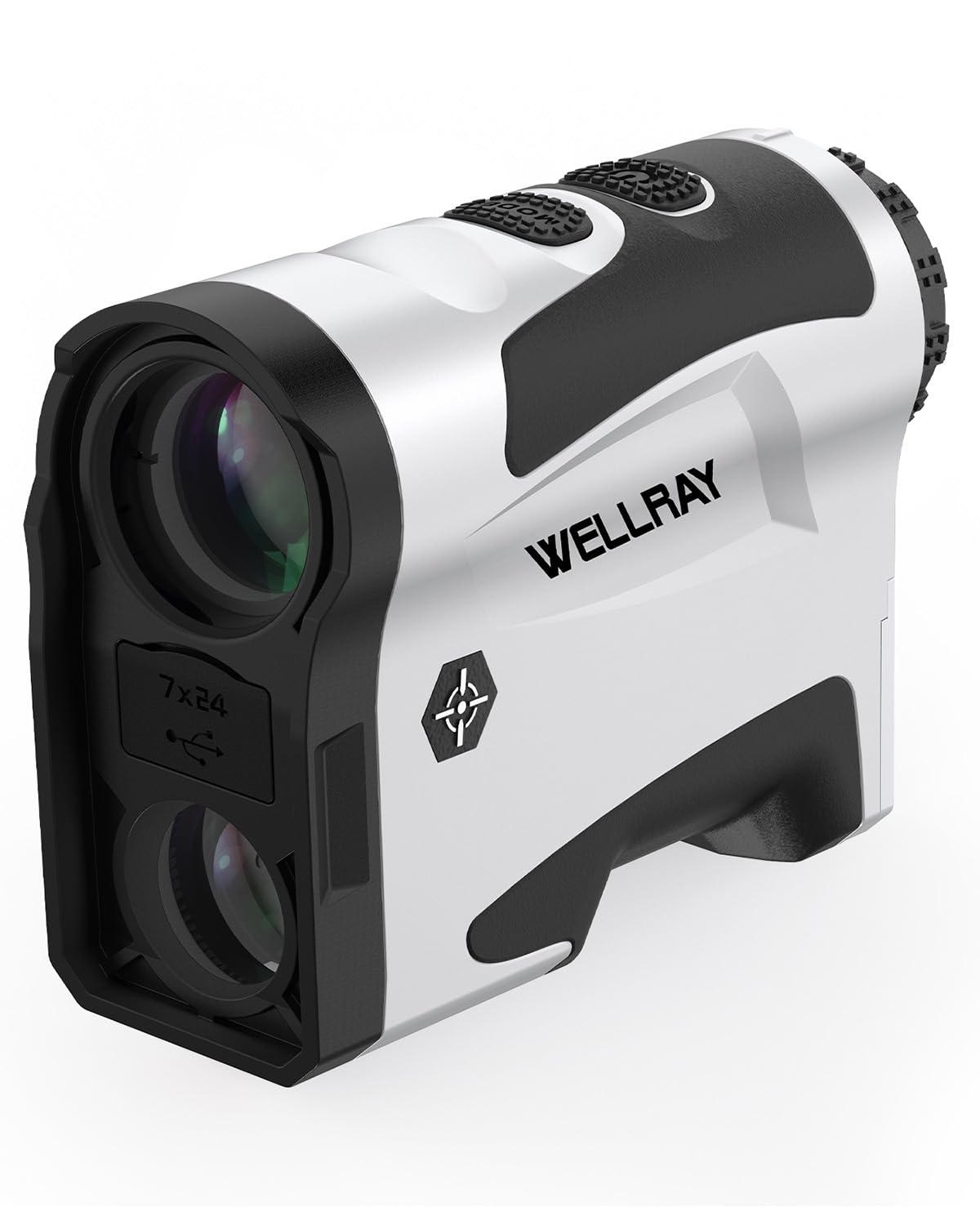 WELLRAY Range Finder Golf 1200Yards Golf Rangefinder with Slope Laser Range Finders Men Golfing 7X Magnification Golfers Yardage Distance Measuring High-Precision Flag Pole Scope Locking Vibration