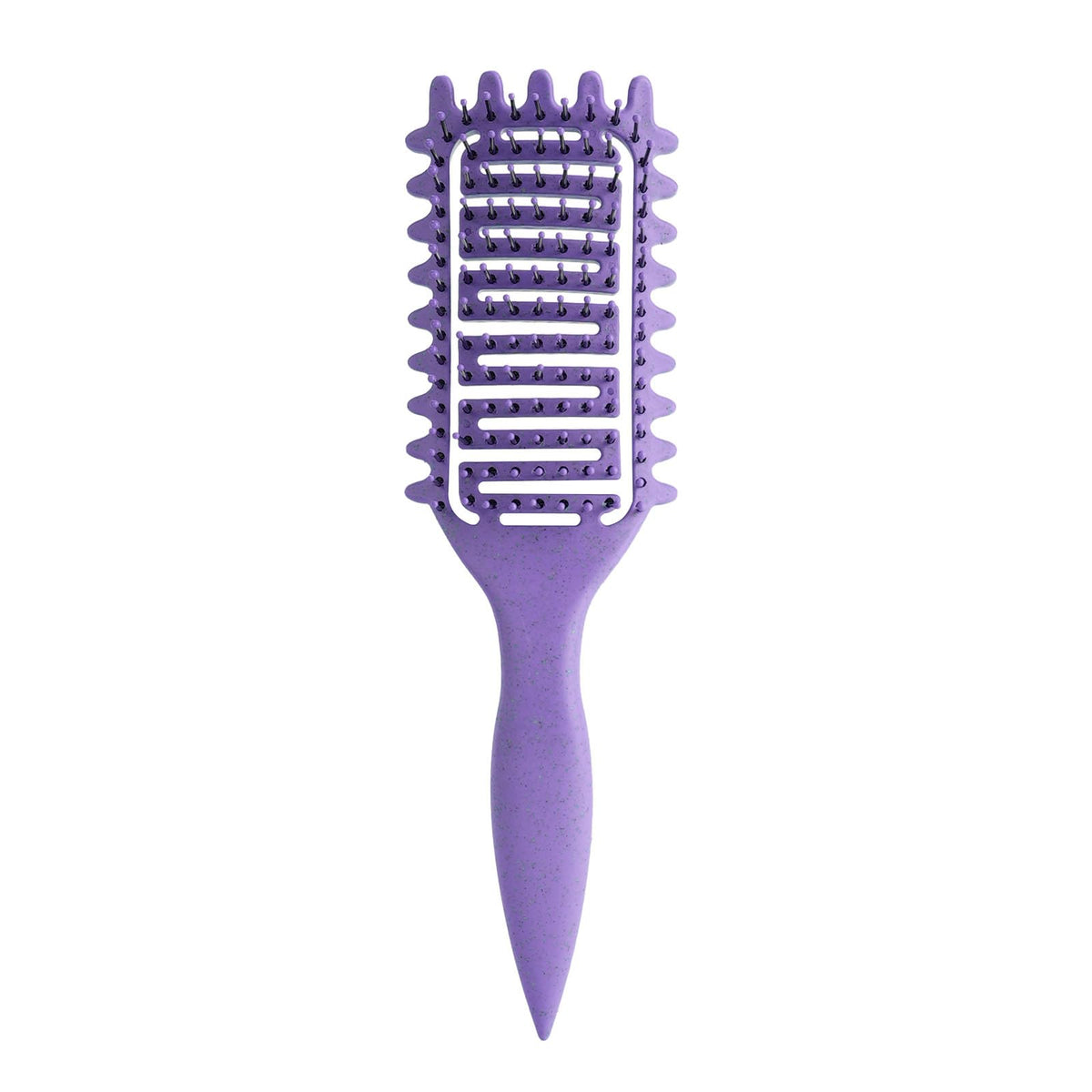 Curl Defining Brush,2024 Curly Hair Brush,Vented Hair Brush for Detangling, Shaping and Defining Curls For Women and Men Less Pulling (Purple)
