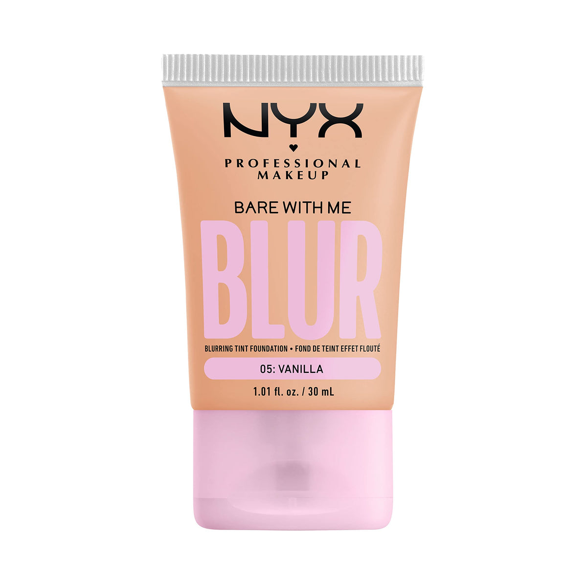 NYX PROFESSIONAL MAKEUP Bare With Me Blur Skin Tint Foundation Make Up with Matcha, Glycerin & Niacinamide - Vanilla