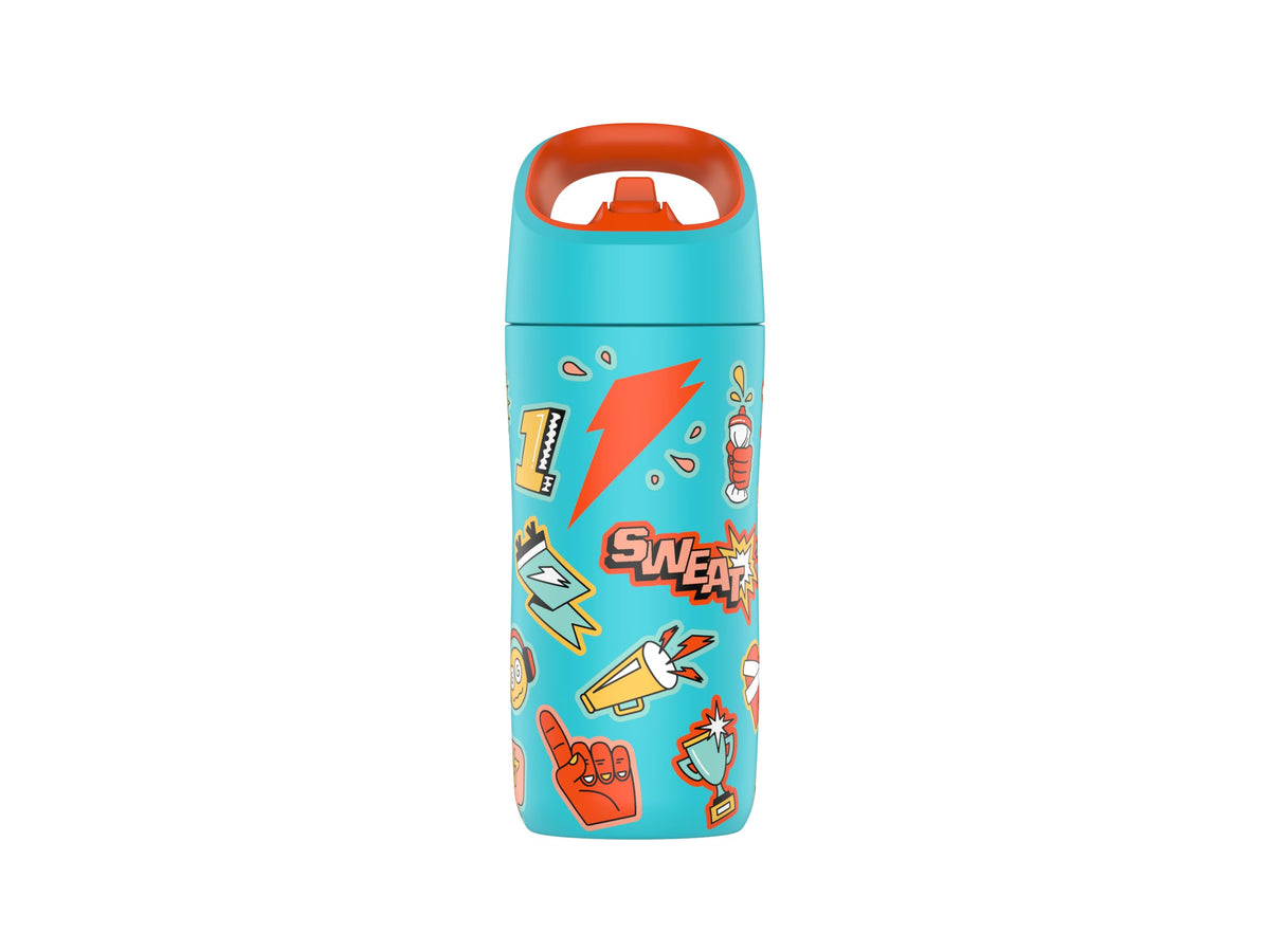 Gatorade Kids' Rookie Metal Water Bottle, 12oz, Stainless Steel Bottle, Double-Wall Insulation, Vacuum Insulated, Thermo Mug