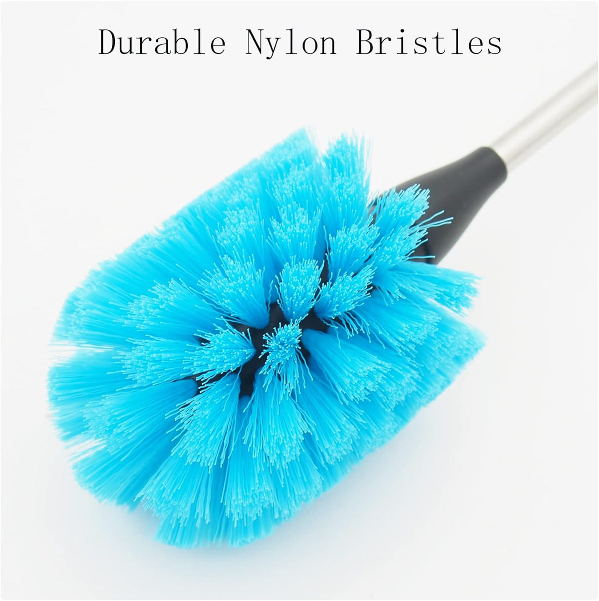 Water Bottle Brush Stainless Steel Long Handle Bottle Cleaner Scrubbing Brush for Cleaning Sports Bottles, Baby Bottles, Cups, Coffee Mugs, Glasswares, Wine Decanters, Flask, Vase, and Kitchen Sink