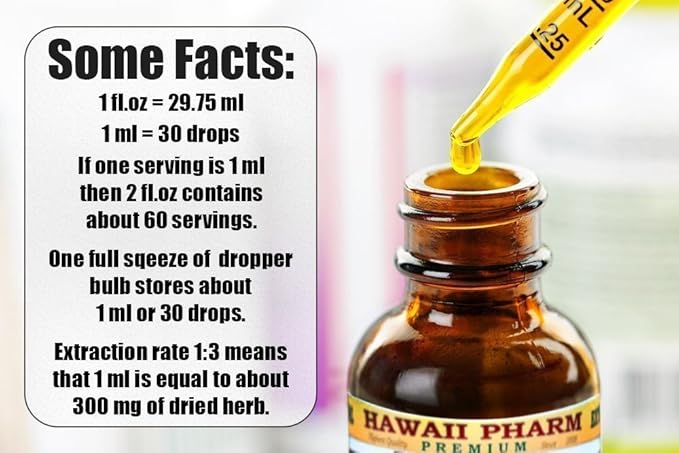Ginkgo Alcohol-Free Liquid Extract, Organic Ginkgo (Ginkgo Biloba) Dried Leaf Glycerite Hawaii Pharm Natural Herbal Supplement 32 oz Unfiltered