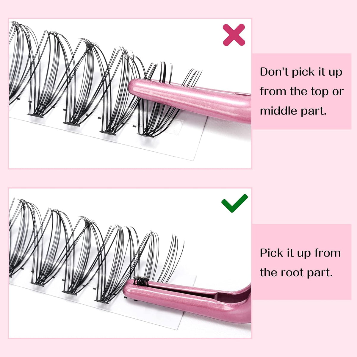 280 Pcs Individual Lashes 20D-D-0.07-9-16mix Cluster Lashes 10D 20D C D Curl Wispy Lashes Bottom Lashes DIY Lashes At Home（20D-D-0.07-9-16mix）