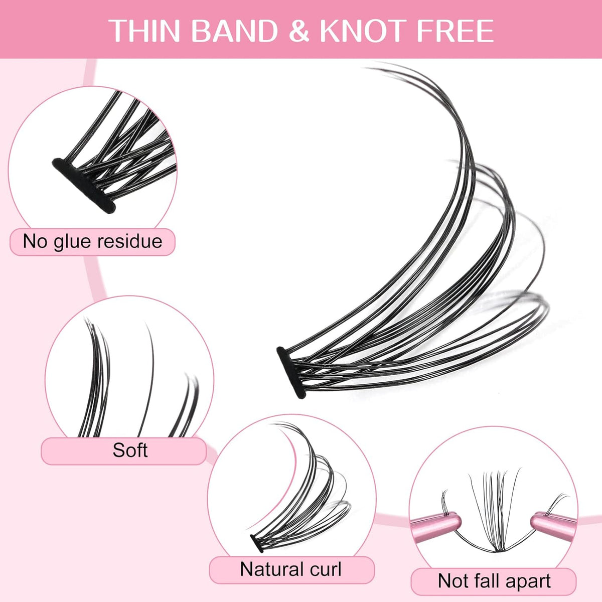 280 Pcs Individual Lashes 20D-D-0.07-9-16mix Cluster Lashes 10D 20D C D Curl Wispy Lashes Bottom Lashes DIY Lashes At Home（20D-D-0.07-9-16mix）