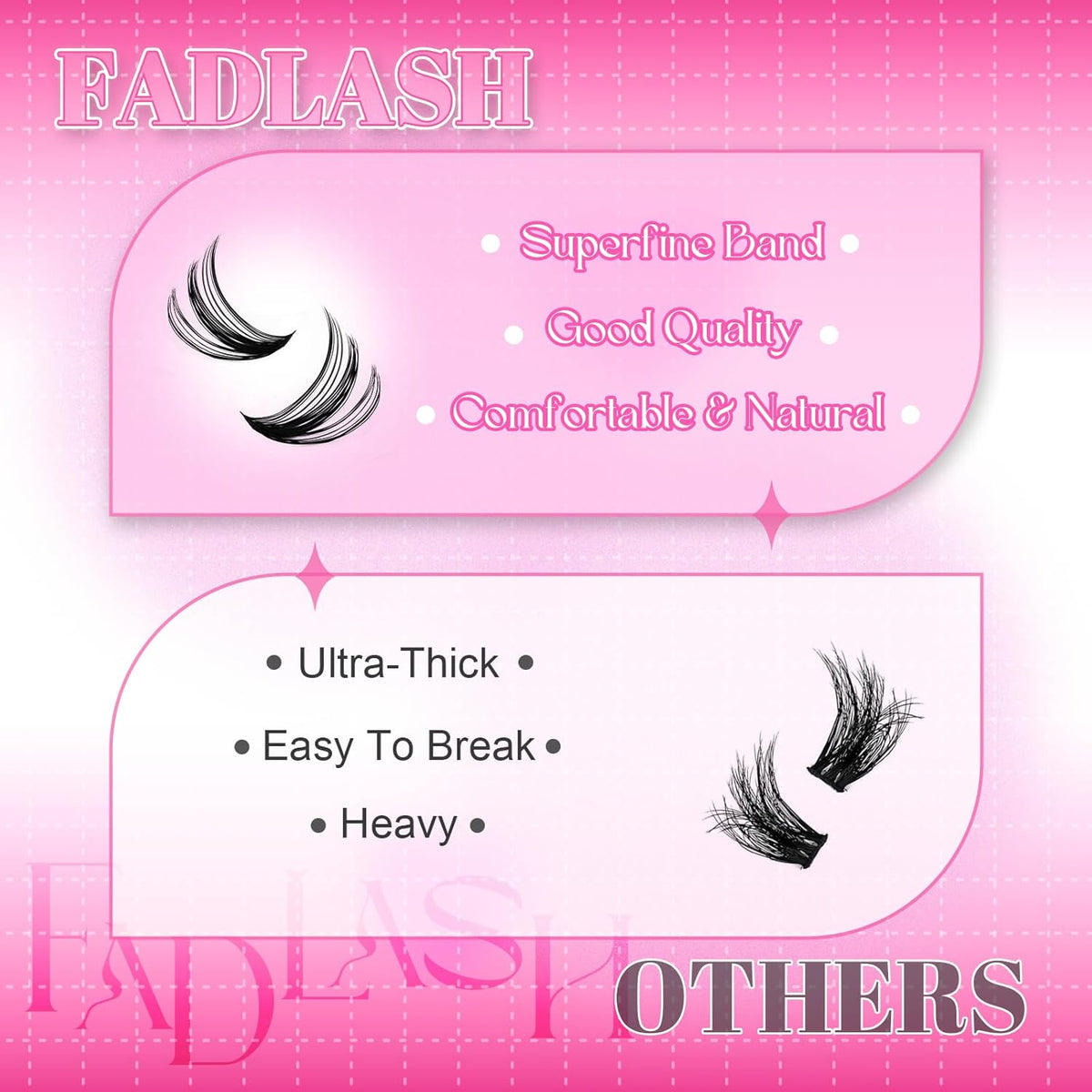 Cluster Lashes D Curl Lash Clusters ? Pcs Lash Extension Clusters Individual Lashes Soft DIY Eyelash Extensions Mixed Tray Eyelash Clusters Natural Look (50D-0.07D, 8-16mm)