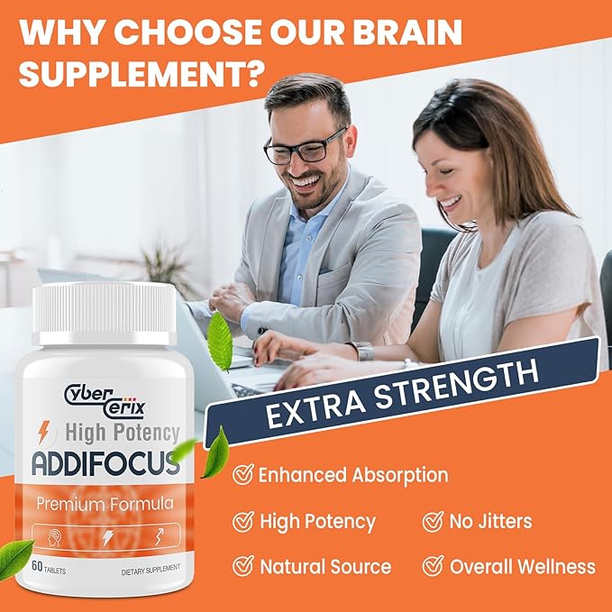 17-in-1 Brain Supplement for Memory and Focus - Nootropic Brain Supplement for Concentration, Clarity, Energy & Focus - Natural Caffeine Blend with Vitamins, Amino Acids & Herbal Extracts - 60 Tablets