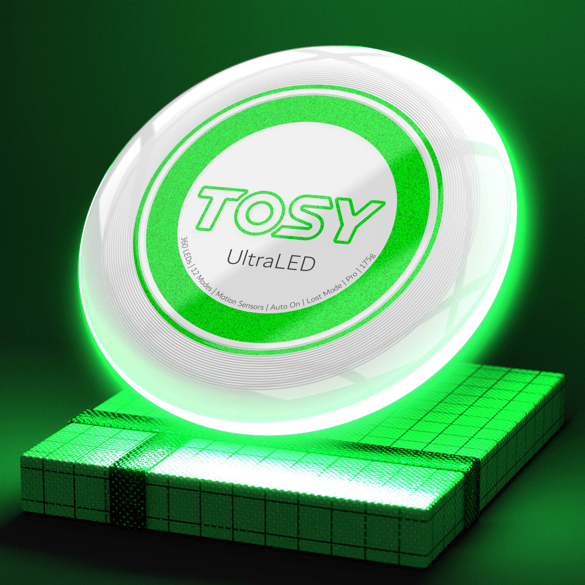TOSY Flying Disc - 16 Million Color RGB or 36 or 360 LEDs, Extremely Bright, Smart Modes, Auto Light Up, Rechargeable, Birthday Gift, Easter Basket Stuffers for Men/Boys/Teens/Kids, 175g frisbee