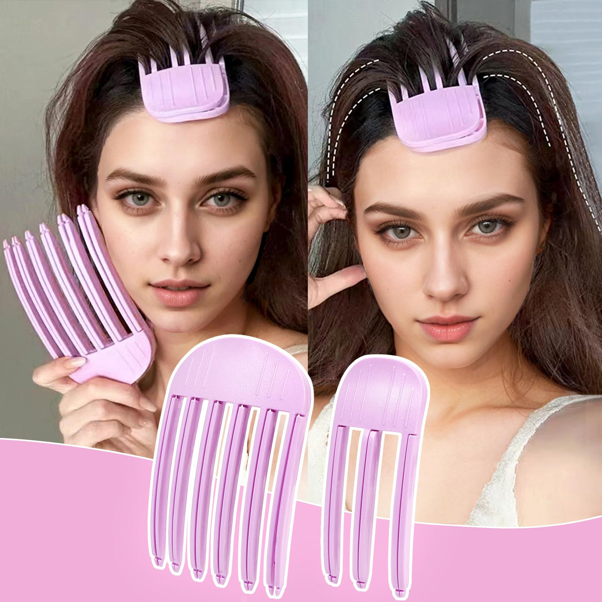 Volumizing Hair Clips for Women - Hair Volume Clip Styling Tools Volumizing Comb for Fluffy Bangs Clips for Root Lift Hair Styling Tools