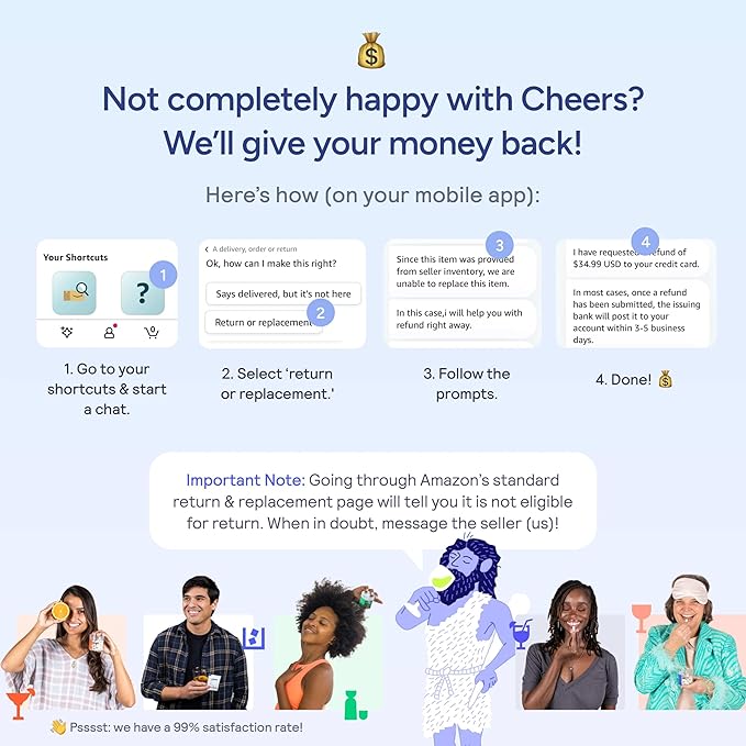 Cheers Relief | Next Morning Aid with Ginger + White Willow Bark | Feel Better After Drinking | 12 Doses | Ginger, White Willow Bark, L-Theanine, Caffeine