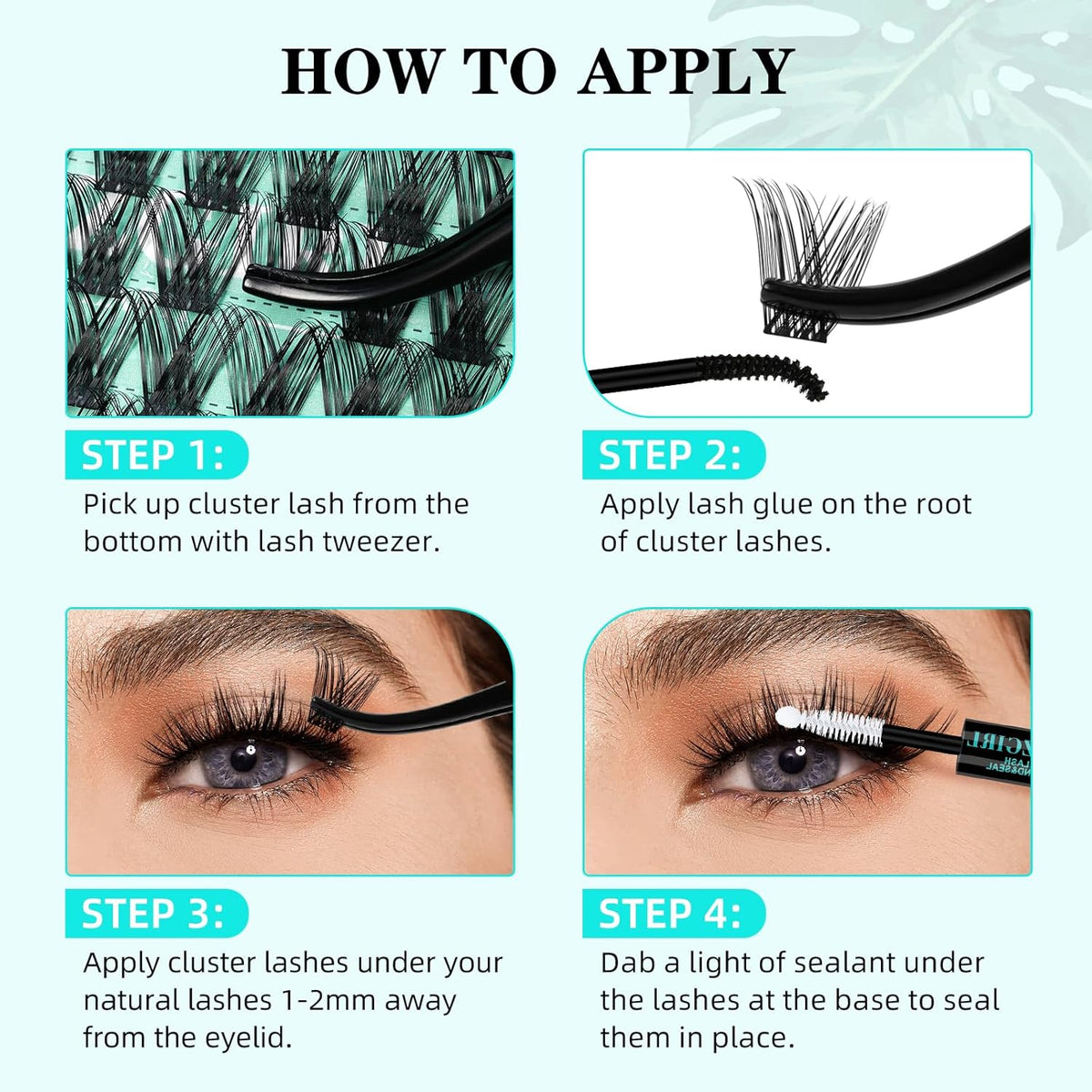 Lash Clusters Wet Look 168Pcs Eyelash Cluster Ultra-Thin Lash Band Eyelashes Extensions Spiky Anime Wide Span Lashes(Hollyhock,D-Mix10-18mm)