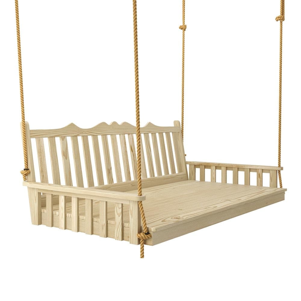 Keystone Amish Co. Twin York Porch Swing Bed, Unfinished