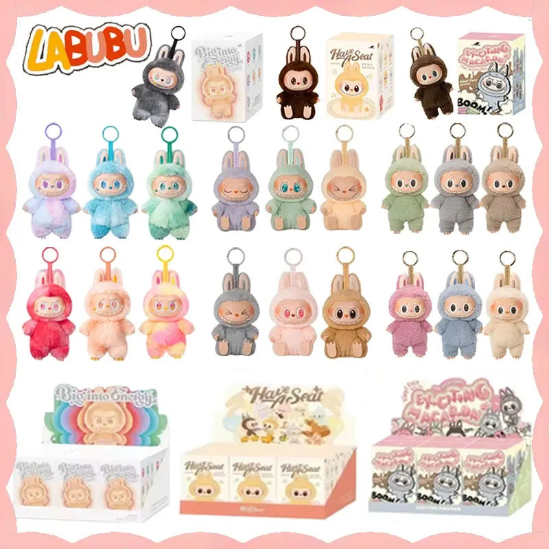 Labubu 3V Heartbeat Macaron Figurine Gift