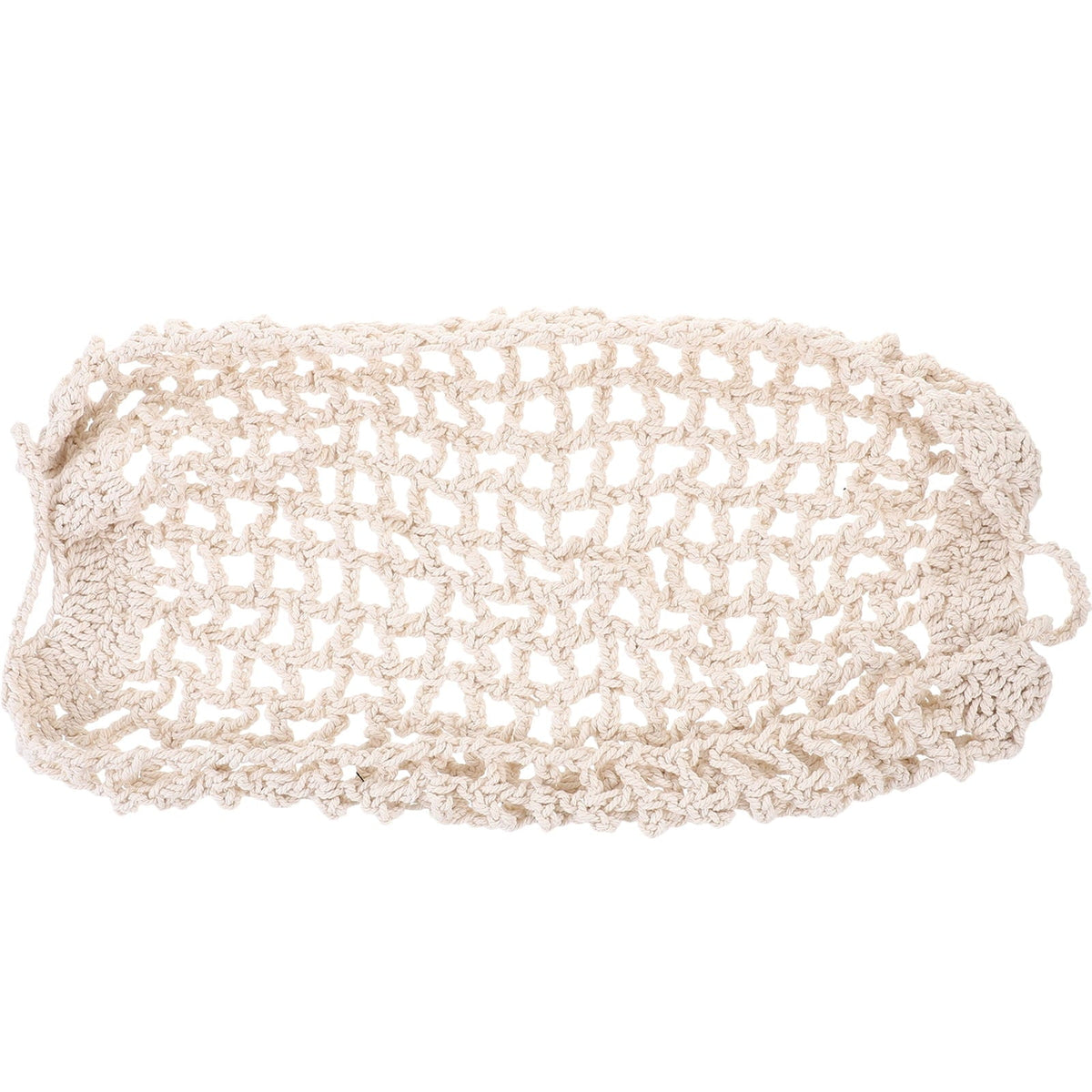 WEAVILUX 1Pack Fruit Hammock Beige Cotton Rope Air Circulation Storage Space Saving Kitchen