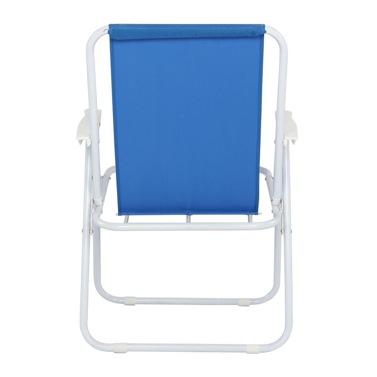 DECMAY Oxford Cloth Iron Outdoor Beach Chair Blue