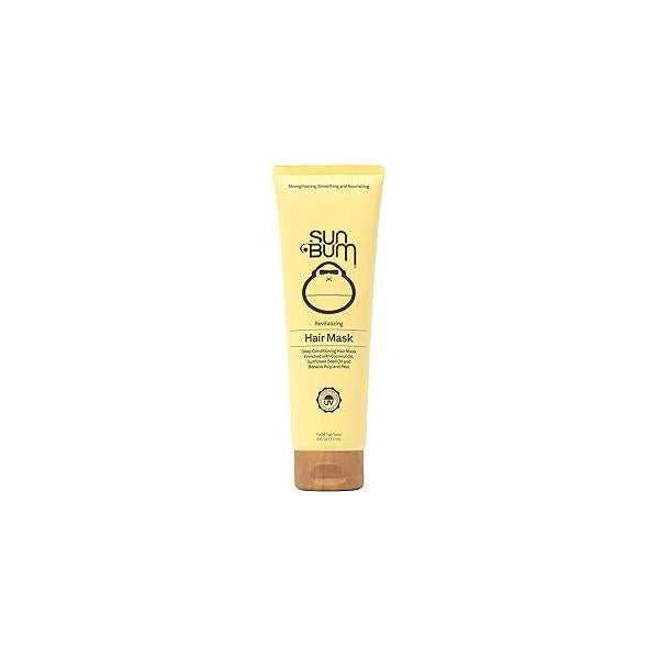 Sun Bum Revitalizing Deep Conditioning Hair Mask - Moisturizing and Restoring Treatment for Damaged Strengthening Smoothing Nourishing Formula Vegan Cruelty Free 6 oz