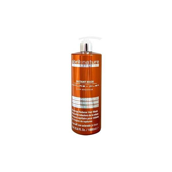 Nature Plex, STOP Breakage - Professional Mask for Damaged or Chemically Treated Hair Prevents, Protects, and Repairs Before After Technical Treatments 1000 ml