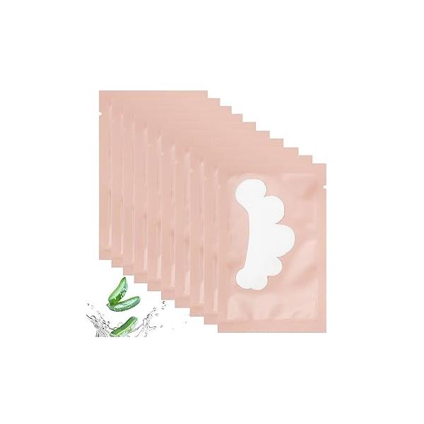 myaokue-up 100 Pairs Eye Gel Pads, Lint Free Under Patches for Eyelash Extensions, Premium Mask Beauty Tool Kit