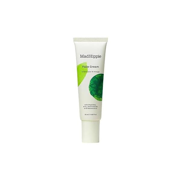 Mad Hippie Face Cream - Age-Defying Moisturizer & Skin Tightening with Niacinamide, Advanced Peptides Argan Oil (1.02 Oz)
