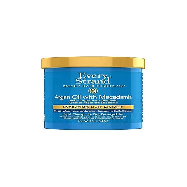 EVERY STRAND Argan Oil With Macadamia Hydrating Hair Masque, 15 Oz