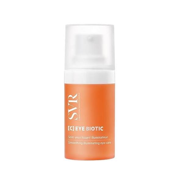 SVR C Biotic Eye Contour Cream. 5% Vitamin Moisturizer for Puffiness, Dark Circles, Brightening & Even Skin Tone. Vegan, Made in France, 1 Fl. Oz.