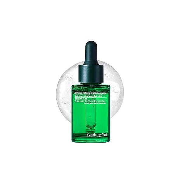 [PKY] Pyunkang Yul Ultimate Calming Solution Ampoule for Sensitive Skin with Patented Ingredients, Serum Intensely Calms & Soothes Redness Cica Tea Tree, Korean Skincare (1.01 Fl. Oz, 30ml)