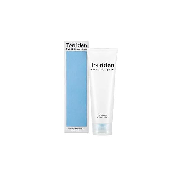 Torriden DIVE IN Cleansing Foam Face Wash 150ml (5.07 fl.oz.) | Hydrating Daily Facial Cleanser for All and Sensitive Skin Hyaluronic Acid, Panthenol, Allantoin