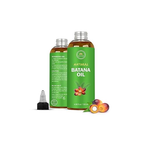 SAHAK Batana Oil Hair Growth Dr. Sebi | Authentic Sourced from Honduras 100% Organic I Natural Prevents Loss oil for Women & All Types - 4 FL OZ